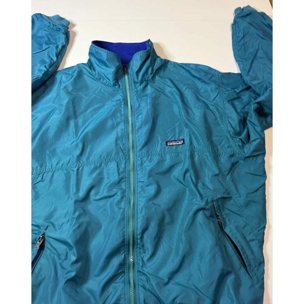Vintage Patagonia Fleece Lined Bomber Jacket Size Large Full Zip USA Made
